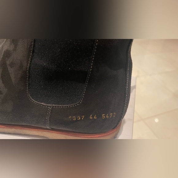 Common projects dark gray grape suede Chelsea boots for men sz 43 - Picture 3 of 11